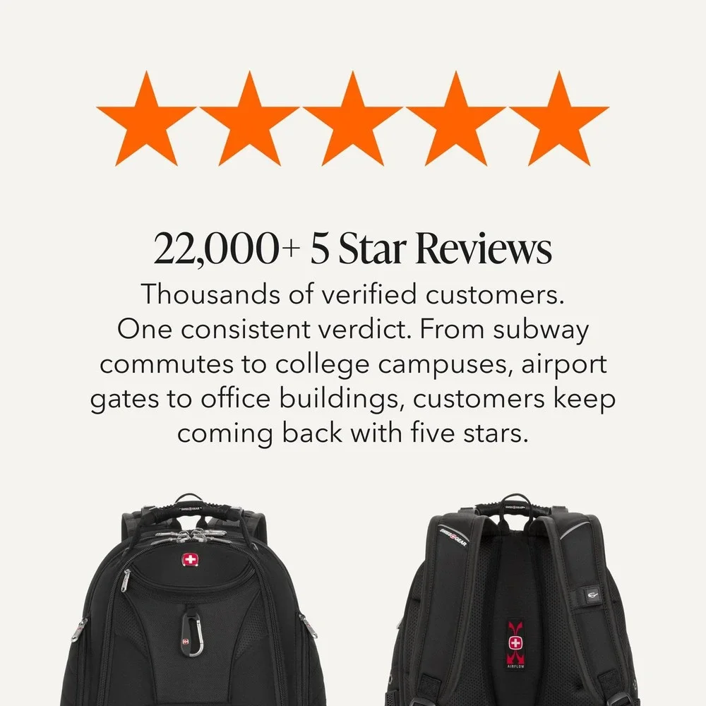 SWISSGEAR 1900 ScanSmart Laptop Backpack 18.5